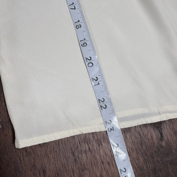 NWT Talbots Silk Sleeveless Blouse Top L Petite Bow‎ Romantic Career Colorblock - Picture 6 of 7